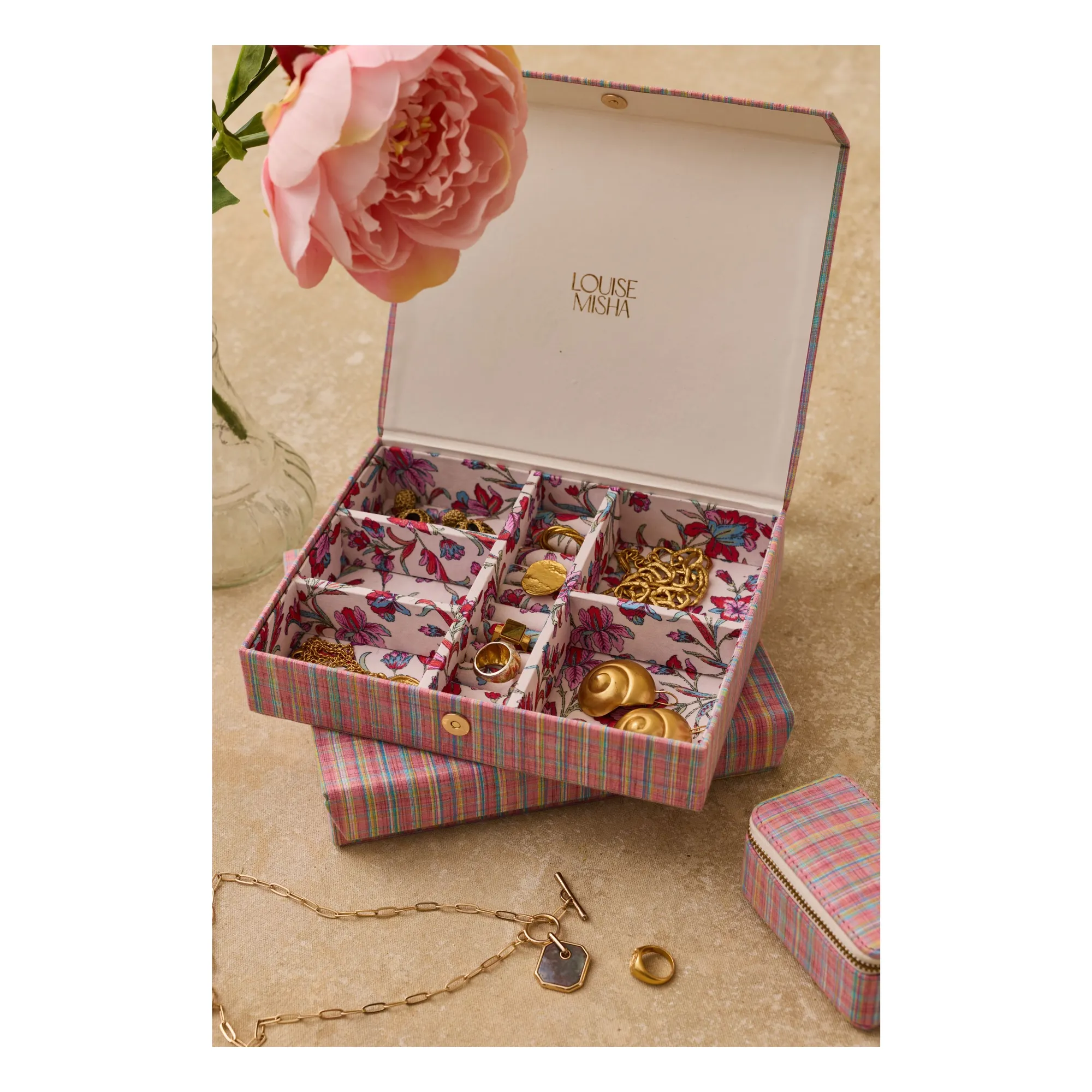 Louise Misha Pink Soumaa Jewelry Box