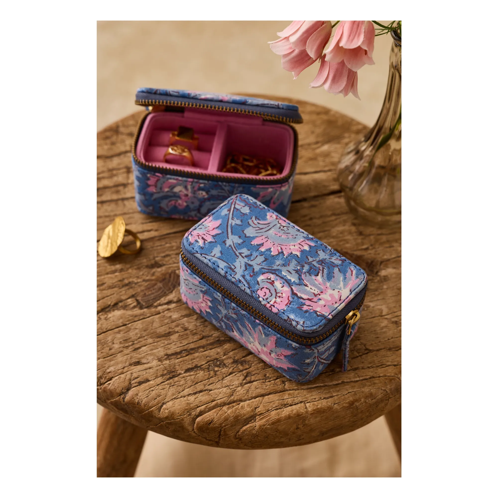 Louise Misha Dark Blue Soumaya Jewelry Box
