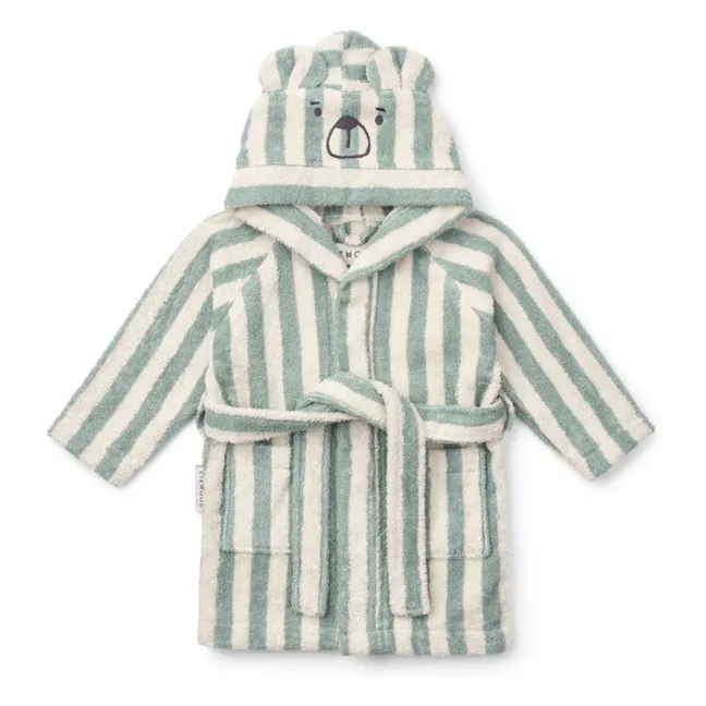 Lily bathrobe | Stripe Peppermint/Creme de la creme
