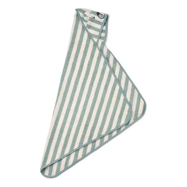 Albert bath cape | Peppermint/crème