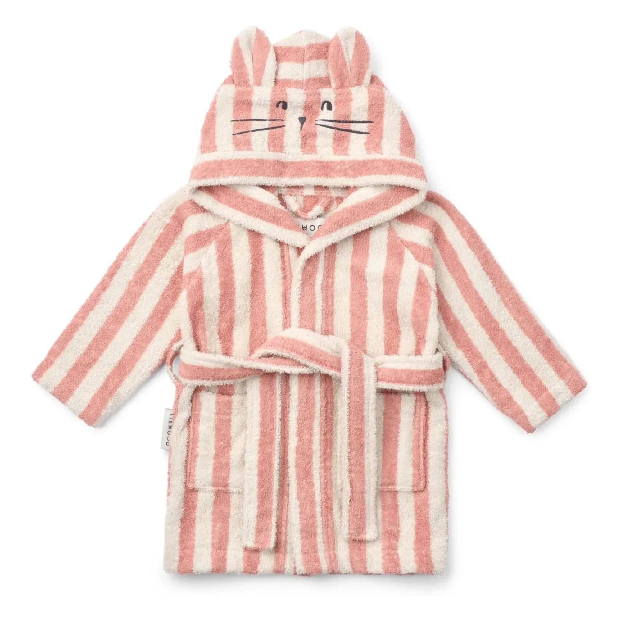 Liewood Coral Blush/Crème Lily Bathrobe