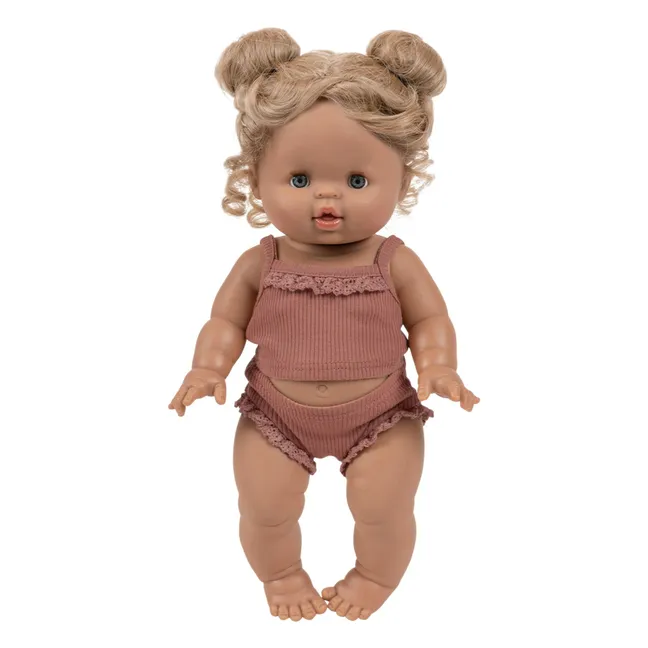 Louise doll in ribbed knit set