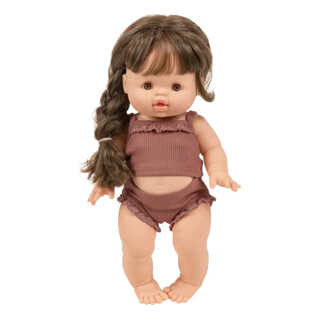 JOAASU Bambole Set, 6 Pezzi Bamboline Piccole, Bambole per Bambina con 6 Bottiglia, Vestiti Intercambiabili, Bambole Familiari in Gel di Silice Set, per Bambini Ragazzi Ragazze