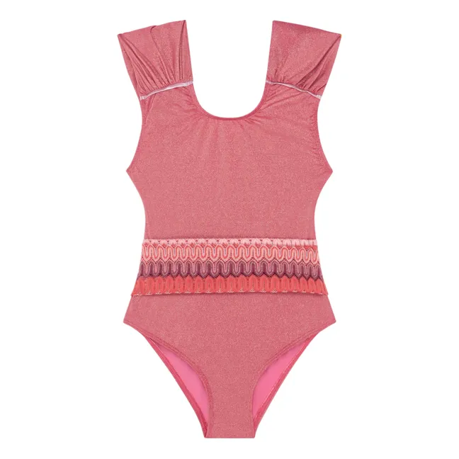 Maillot de Bain 1 Pièce Dolce Vita Métallisé | Rose