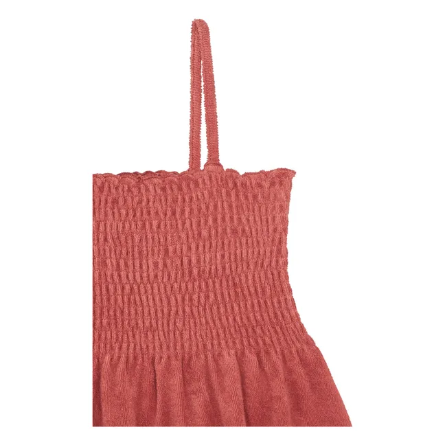 Robe Midi Éponge Bio | Corail