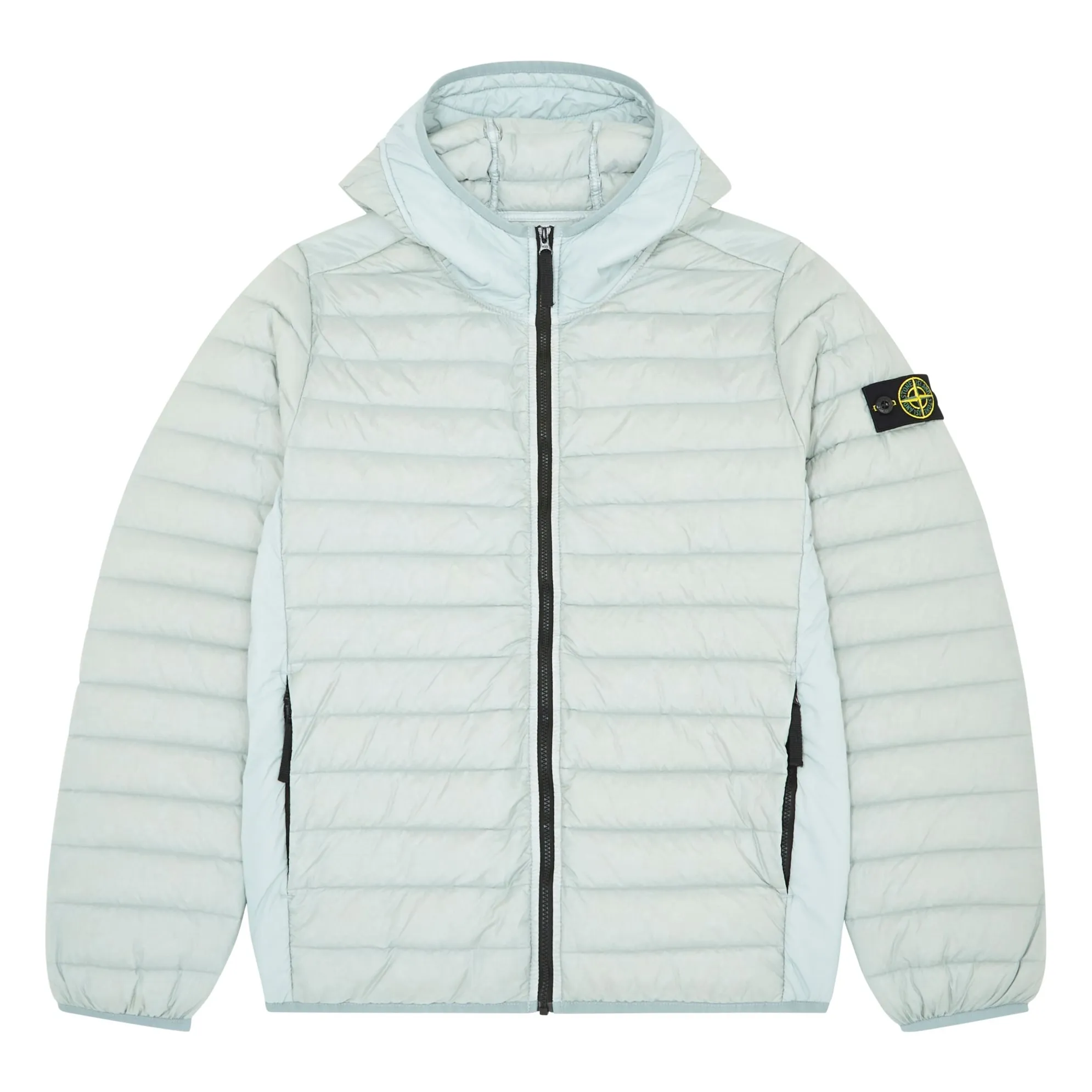Stone Island Grey Logo Down Jacket