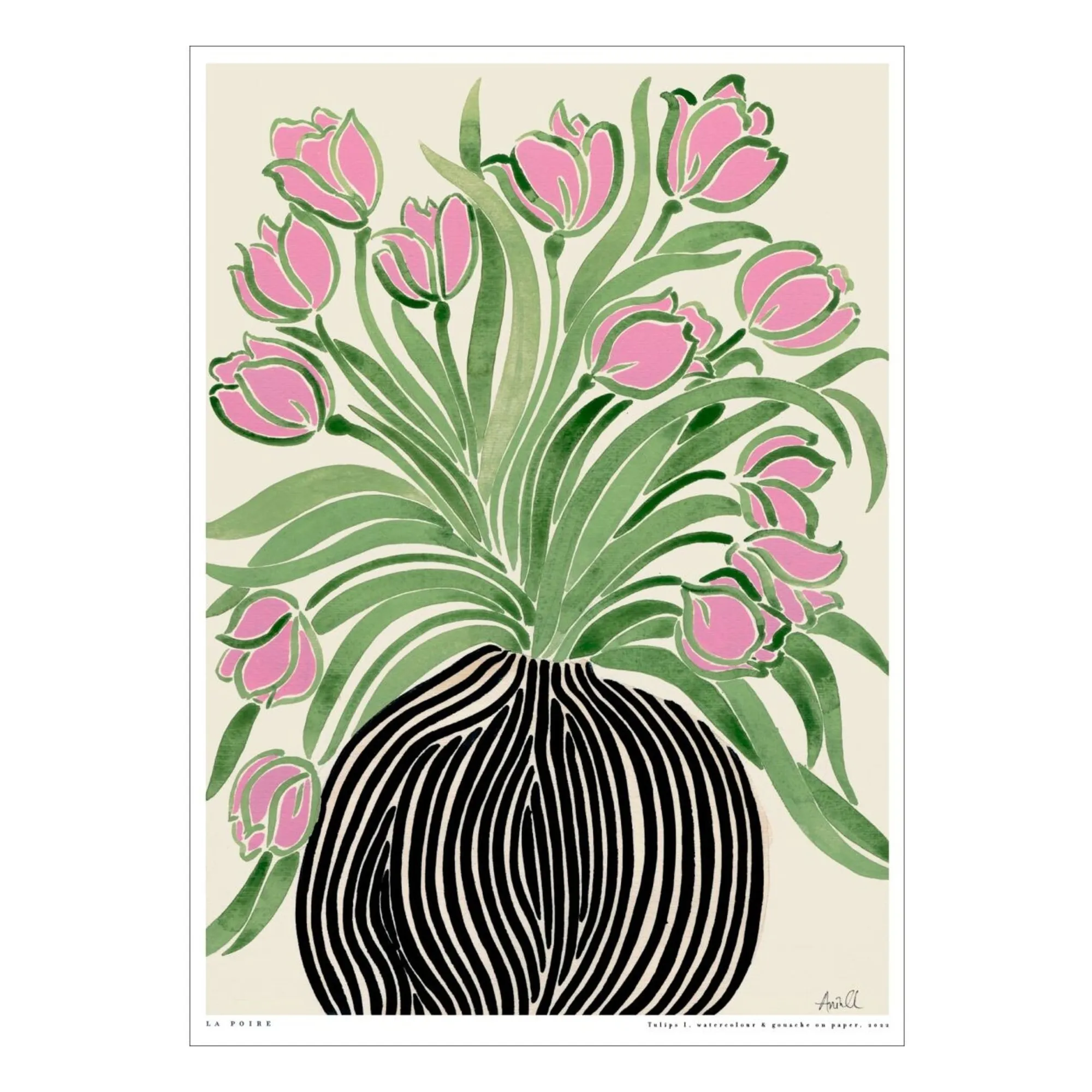 Poster And Frame Multicoloured Tulips 1 Poster