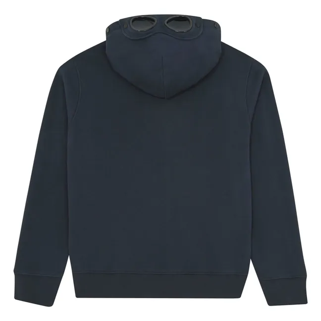 Logo-Zipper-Sweatshirt | Nachtblau