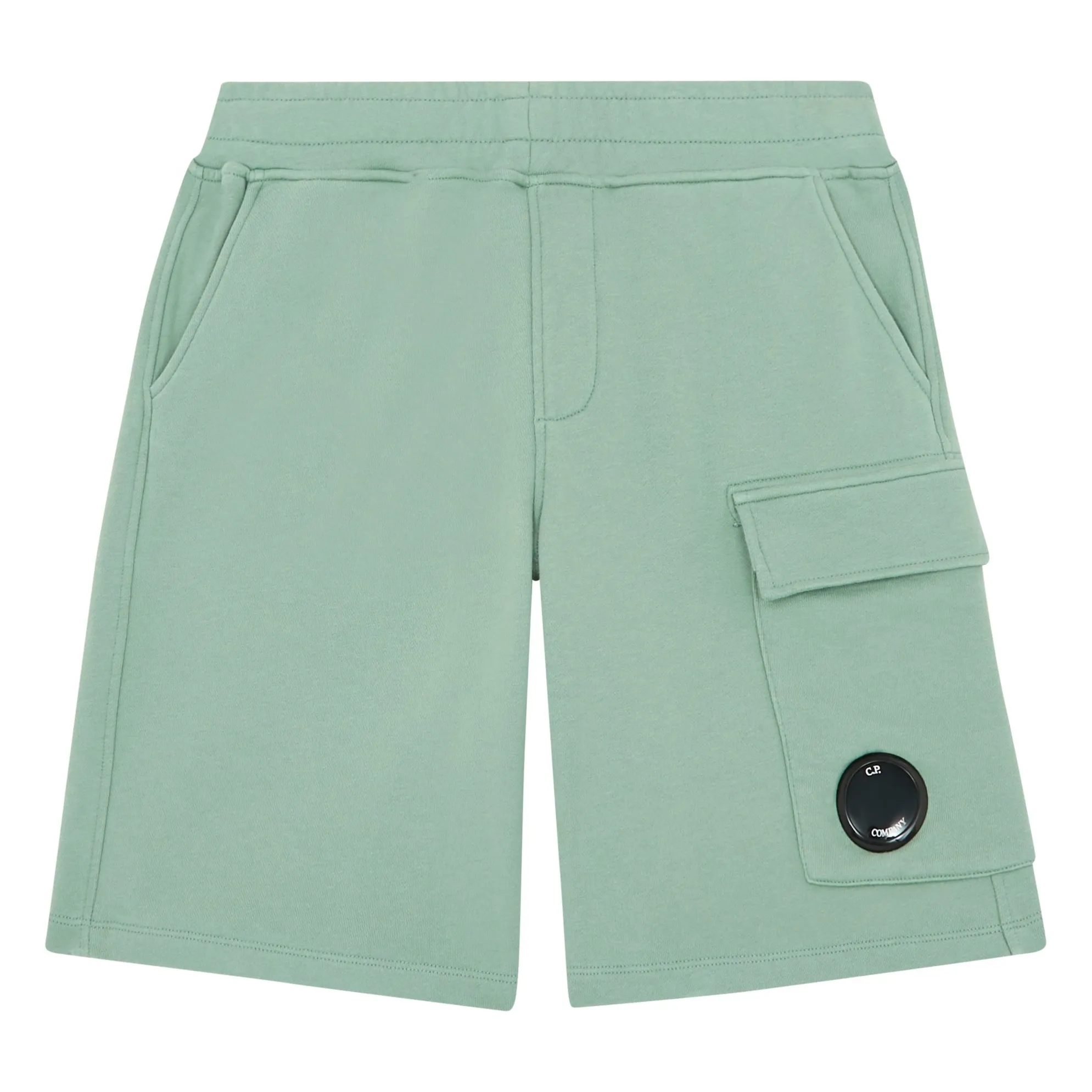 C.p. Company Green Jogger Cargo Shorts