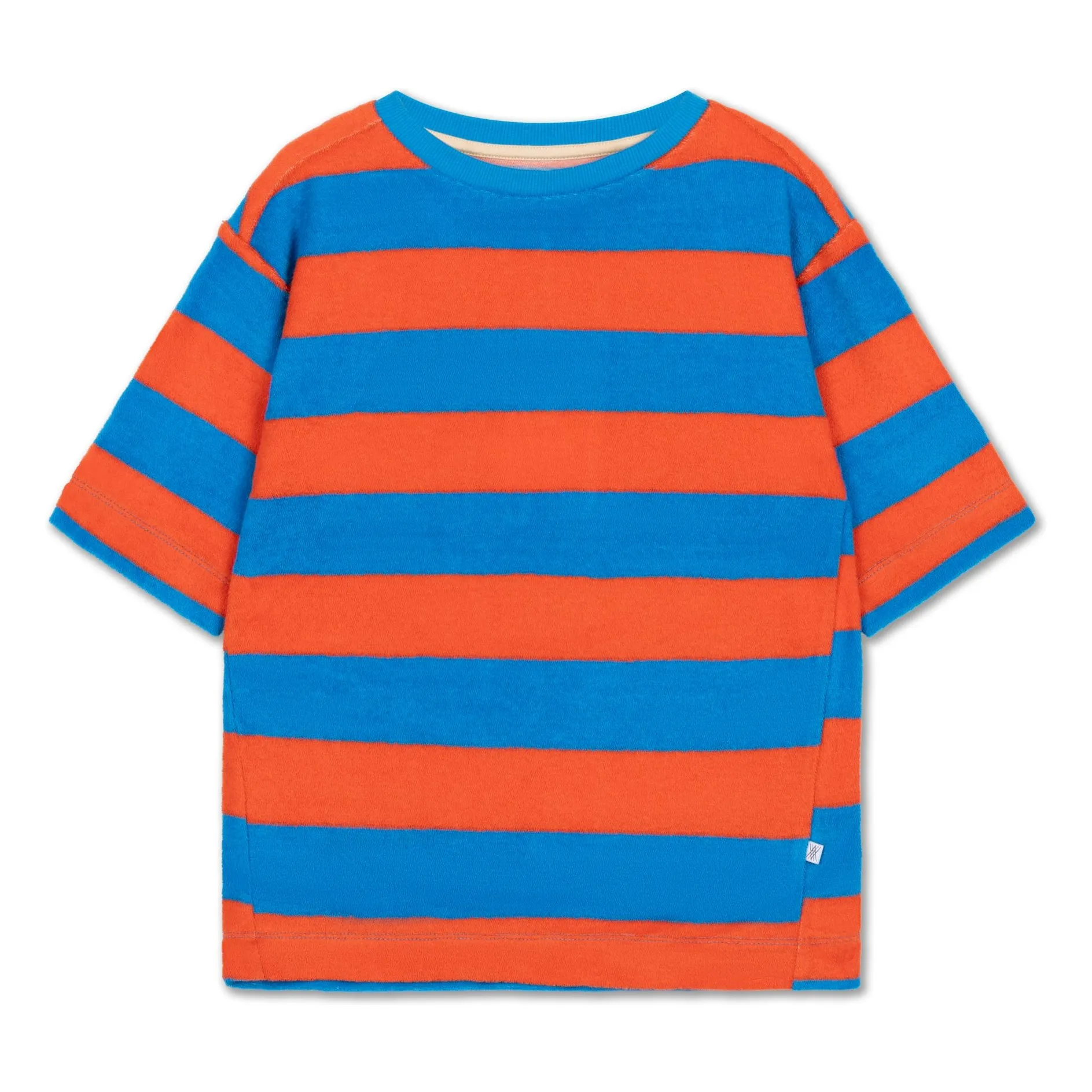 Repose Ams Red Striped Organic Cotton Terry T-Shirt