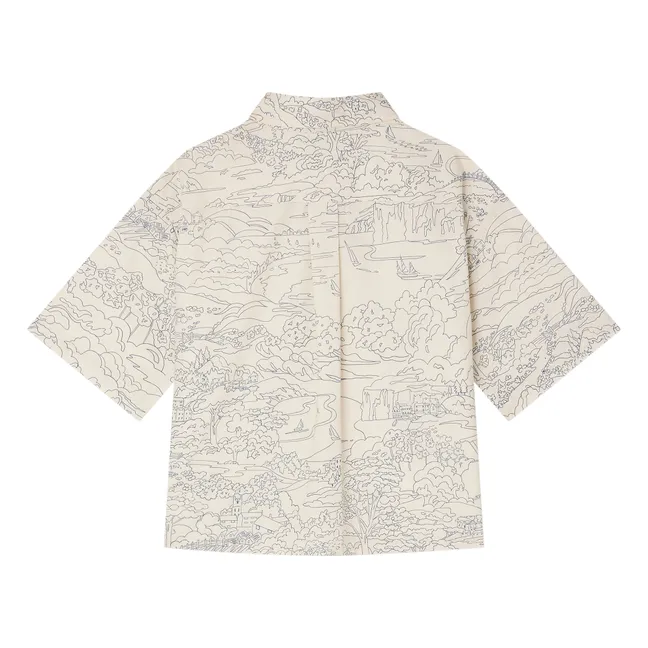 Camisa de algodón orgánico Erian Paysage | Crudo