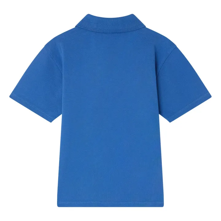 Polo Elion de algodón orgánico | Azul Rey- Imagen del producto n°2