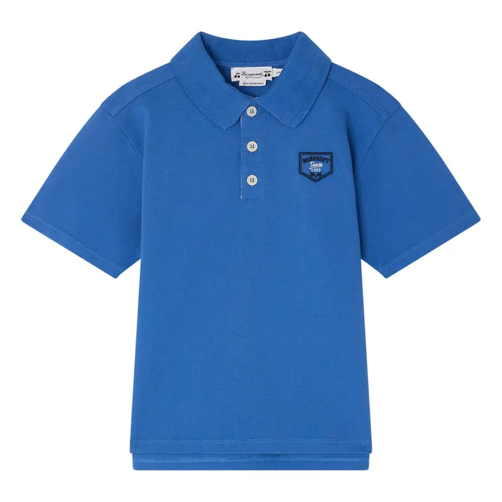 Polo Elion de algodón orgánico | Azul Rey- Imagen del producto n°0