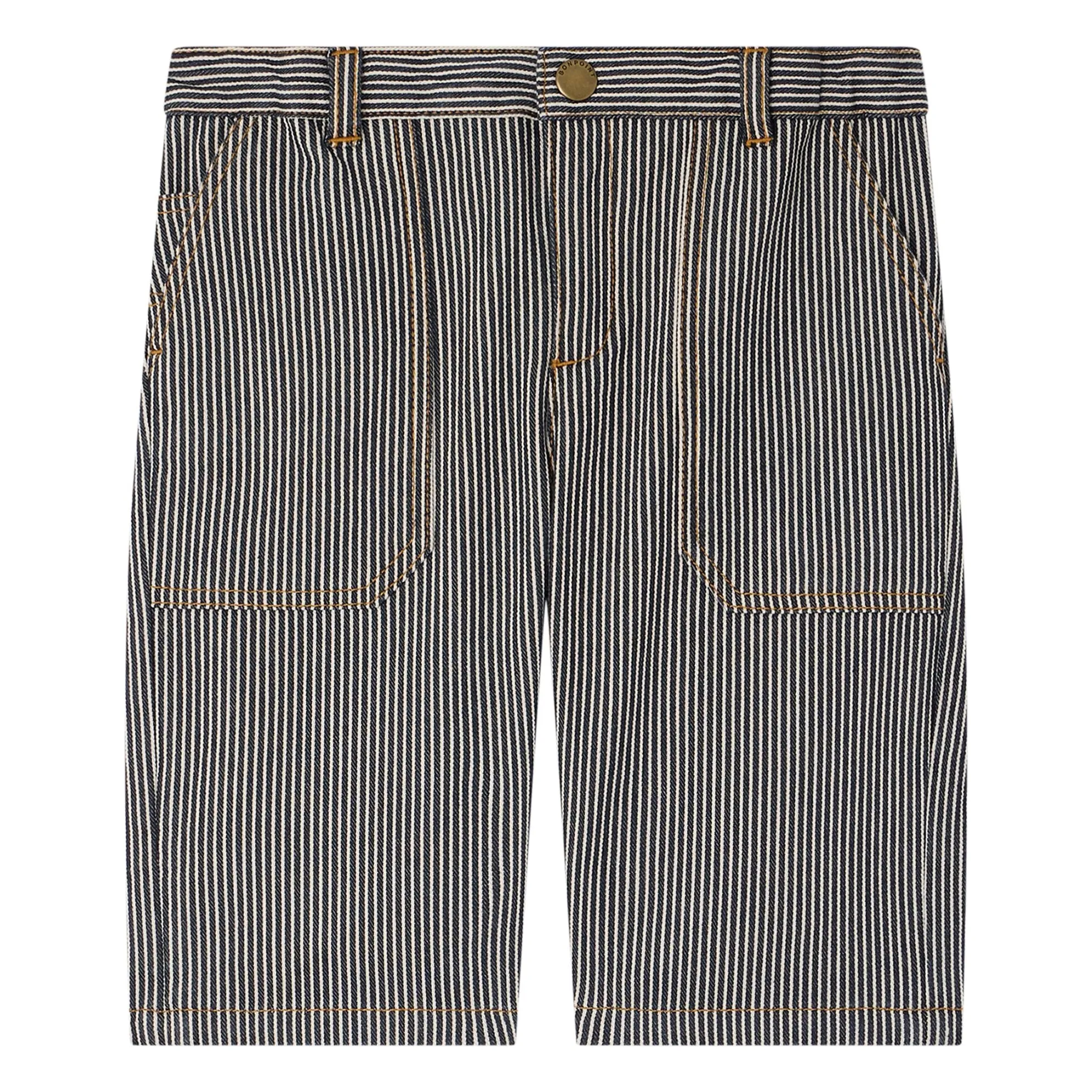 Bonpoint Boys Grey Levon Organic Cotton Shorts