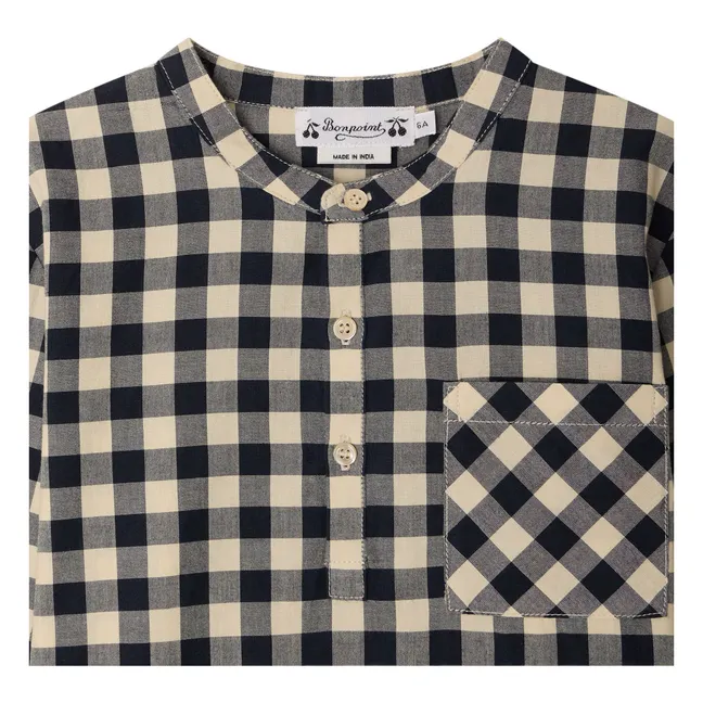 Carreaux Artist Shirt | Ecru