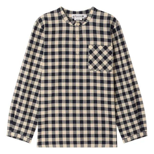 Carreaux Artist Shirt | Ecru