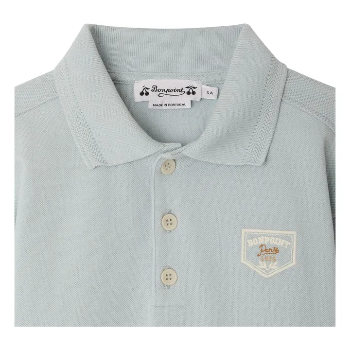 Polo Lorris de algodón orgánico | Azul Claro- Imagen del producto n°1