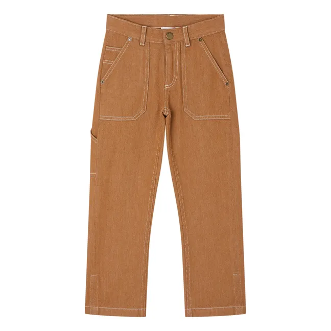 Gael organic cotton pants | Camel