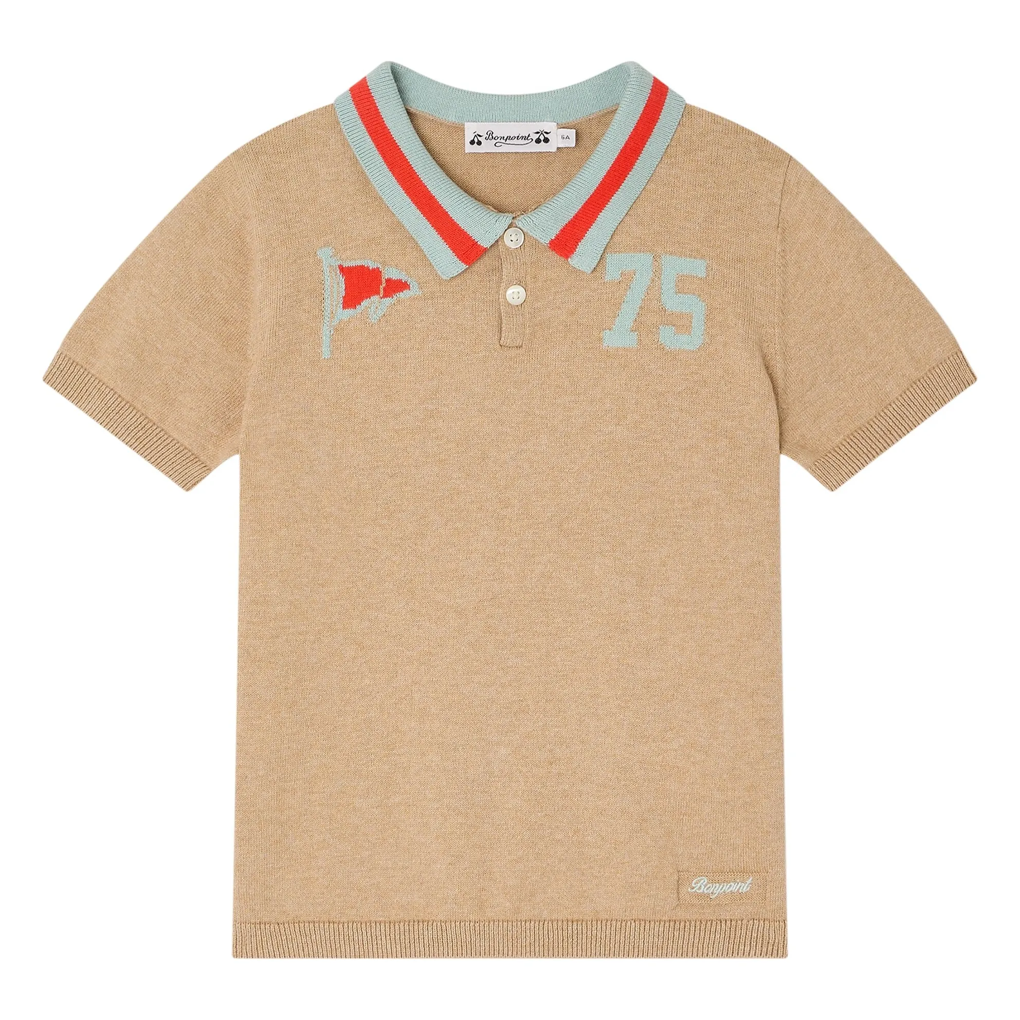 Bonpoint Boys Heather Beige Polo Loyal