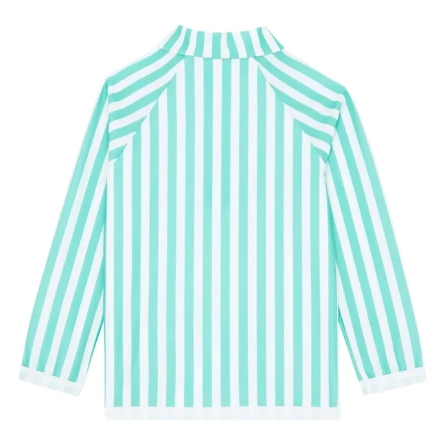 Maglietta Saline a righe con protezione UV | Turquoise
