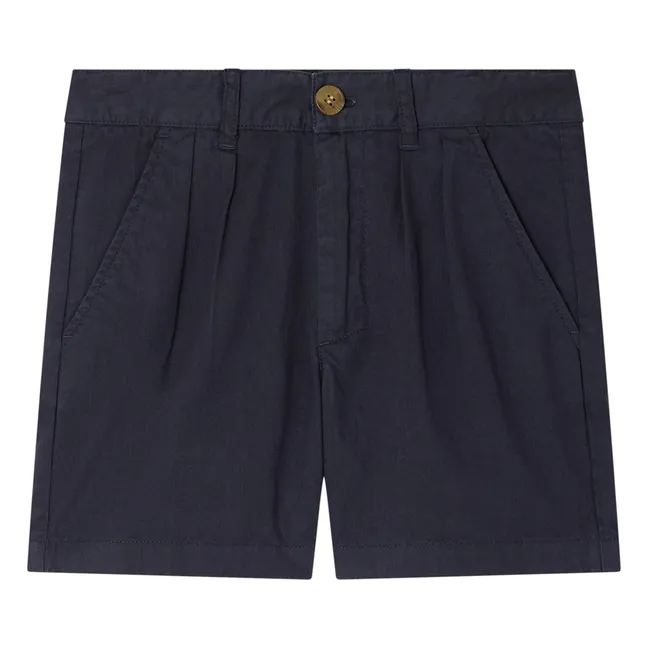 Pantalones cortos Charles de algodón ecológico | Azul Marino