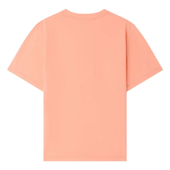 Elrador organic cotton T-shirt | Coral
