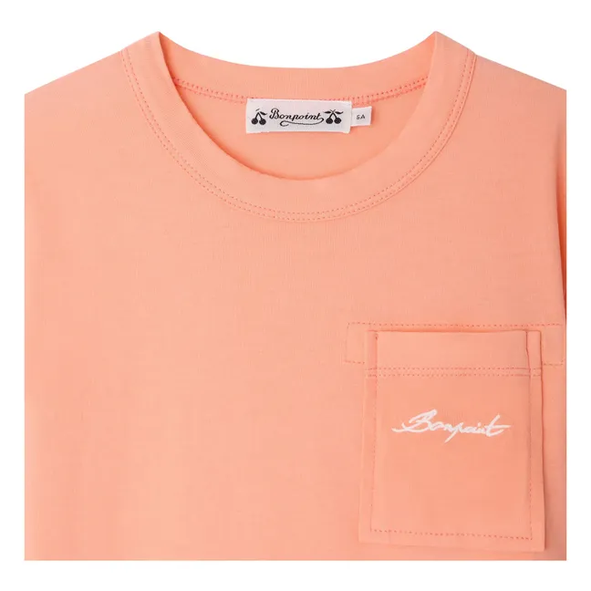 Elrador organic cotton T-shirt | Coral