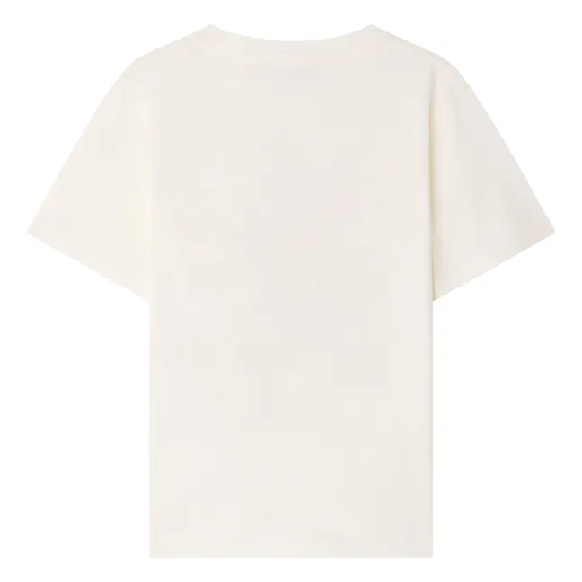 Camiseta de algodón ecológico Thibald Bain de Soleil | Crudo