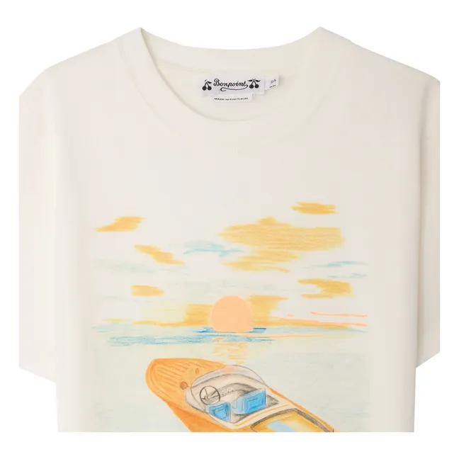 T-shirt Thibald Bain de Soleil Coton Bio | Ecru