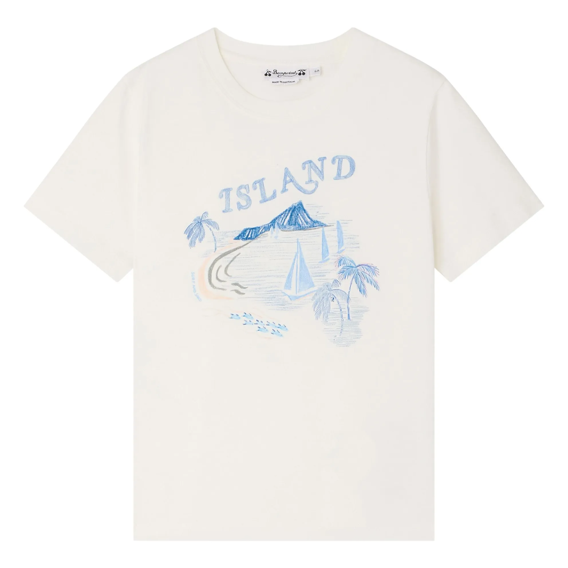 Bonpoint Boys Ecru Thibald Organic Cotton T-Shirt