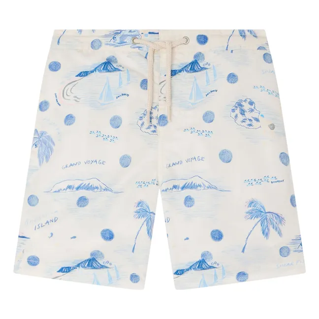Pantaloncini da bagno Ariel Ile Fibre riciclate | Ecru