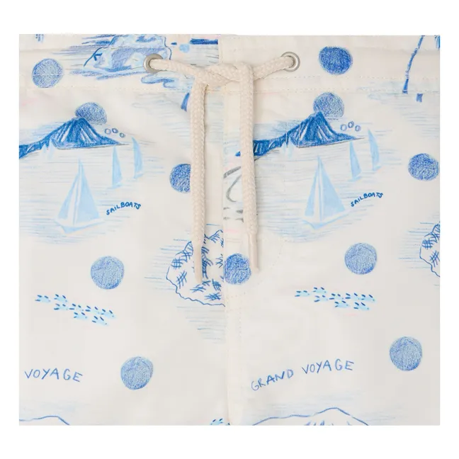 Shorts de baño Ariel Ile Fibras recicladas | Azul índigo