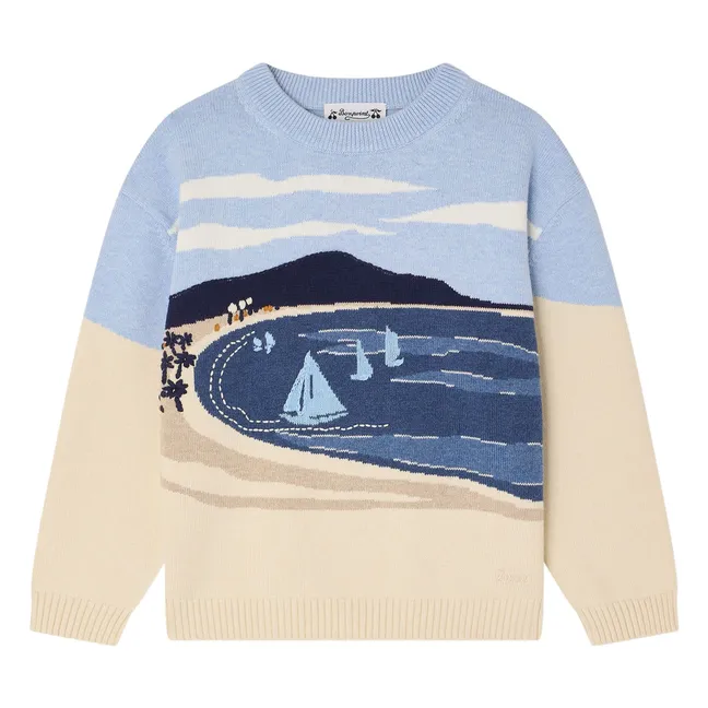 Pull Lyle Plage Coton Bio | Sable