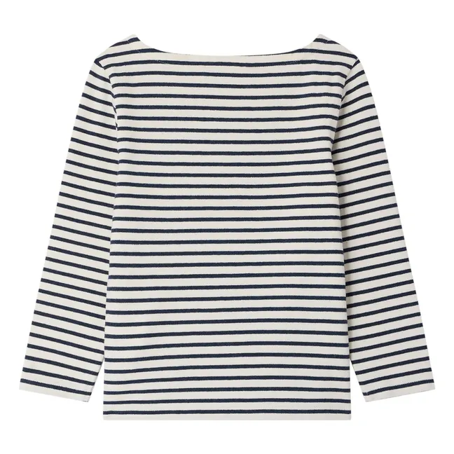 Striped Baudelaire T-shirt | Ecru