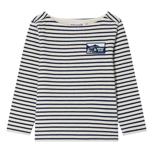 Striped Baudelaire T-shirt | Ecru