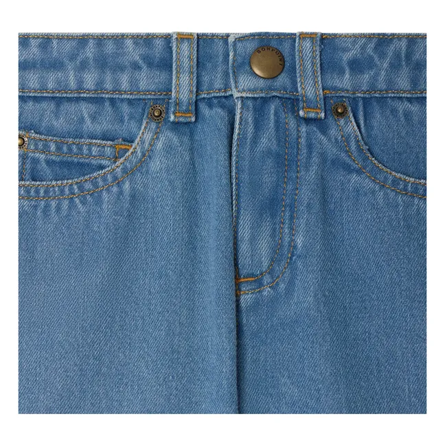 Bermudas Elvio Denim Algodón Ecológico | Azul