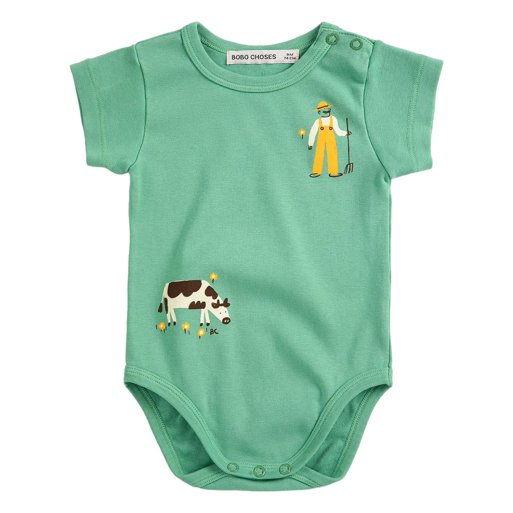 Bobo Choses Green Body Cow Organic Cotton