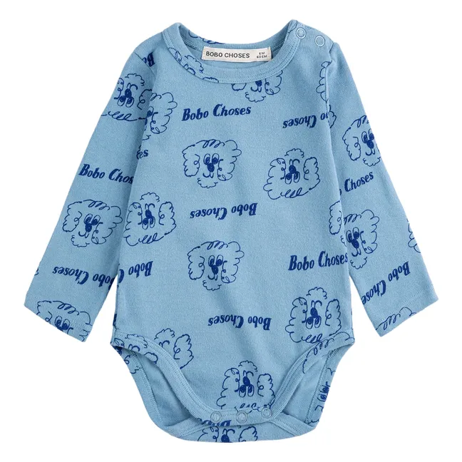 Body Chiens Coton Bio | Bleu