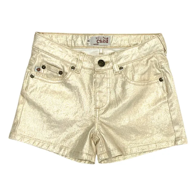 Praslin Metallic Short | Dorado