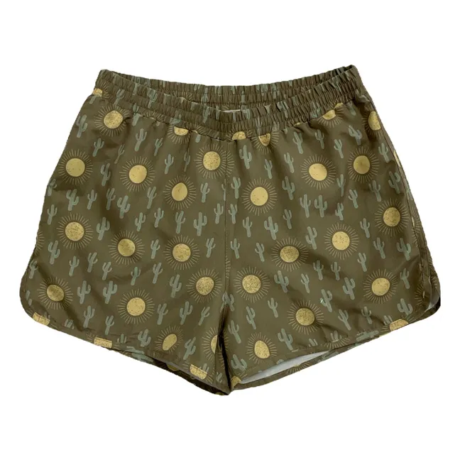 Short de Bain Luis Cactus | Vert kaki