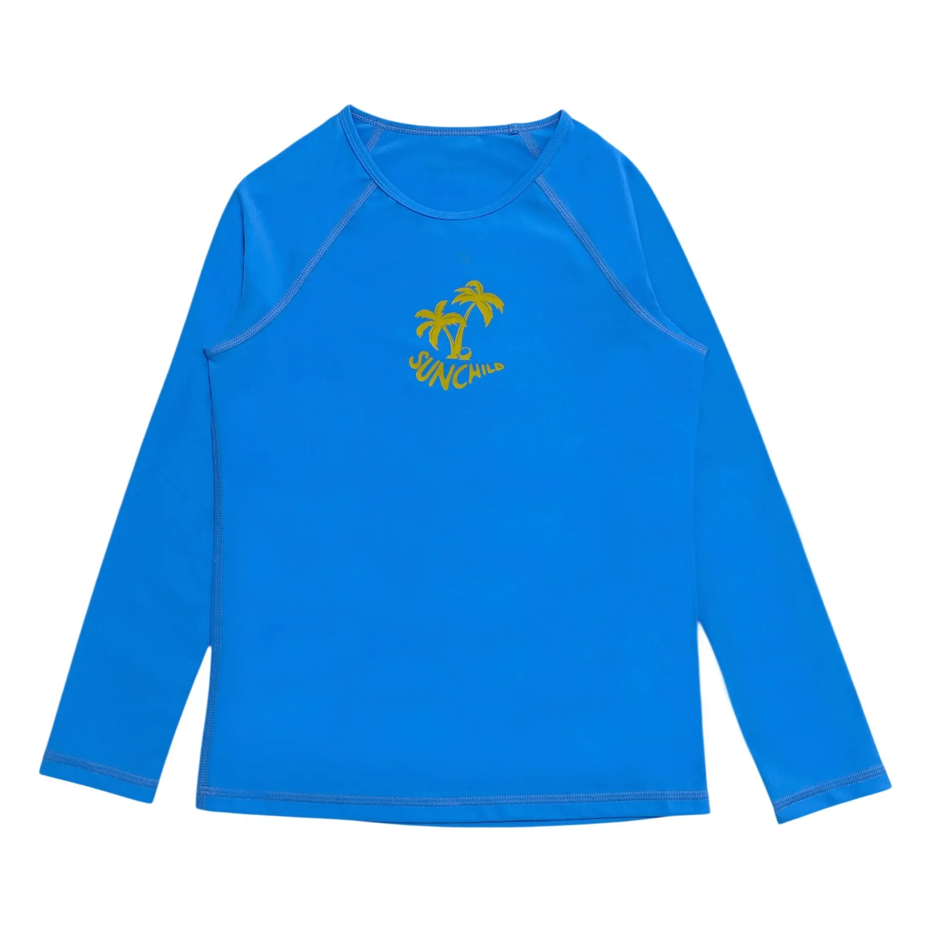 T-shirt Anti-UV Saco Smallpalm | Bleu azur- Image produit n°0