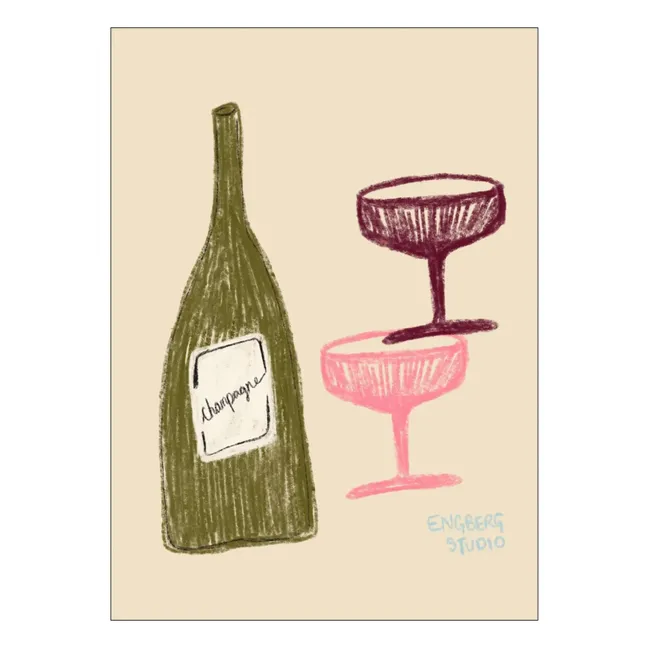 Affiche Champagne with the ladies