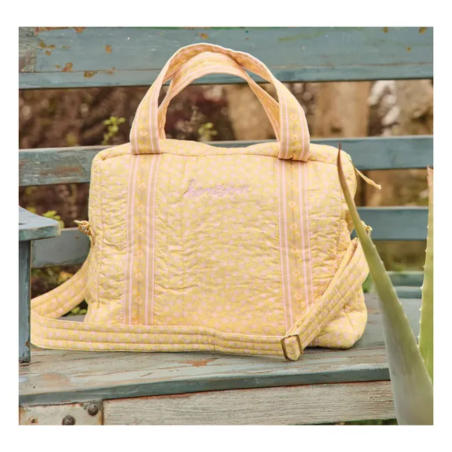 Floral Changing Bag | Yellow