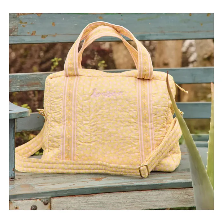 Bolso cambiador floral | Amarillo- Imagen del producto n°1