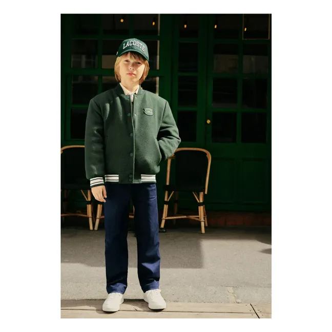 Gorra con logotipo de algodón orgánico Wordmark | Verde