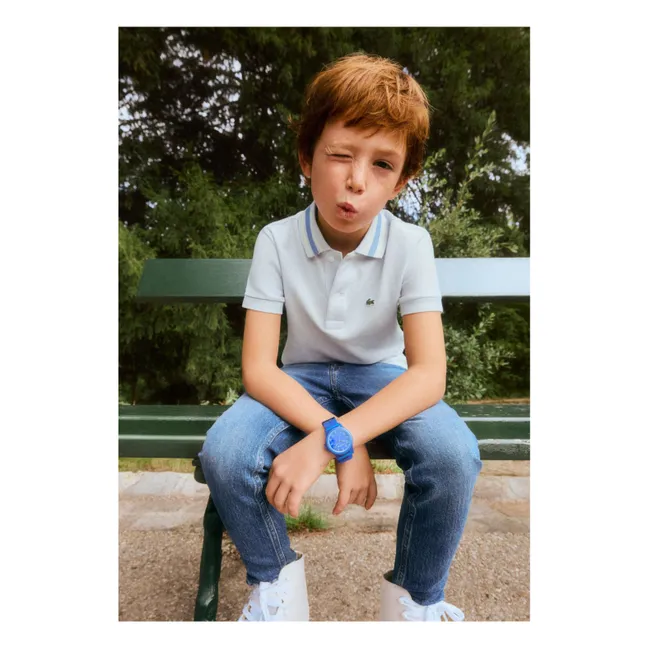 Jean Droit Logo Brodé | Bleu Clair