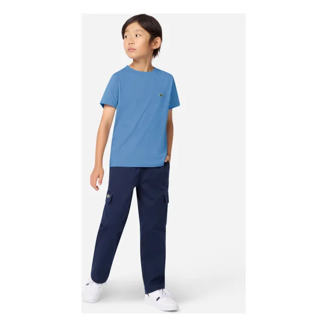 T-shirt Logo Coton Bio | Bleu Clair