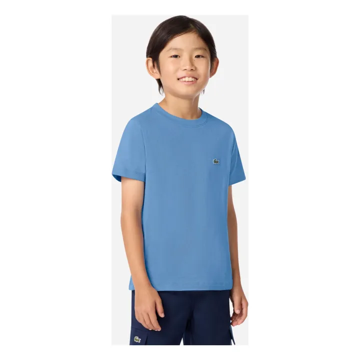 T-shirt Logo Coton Bio | Bleu Clair- Image produit n°1