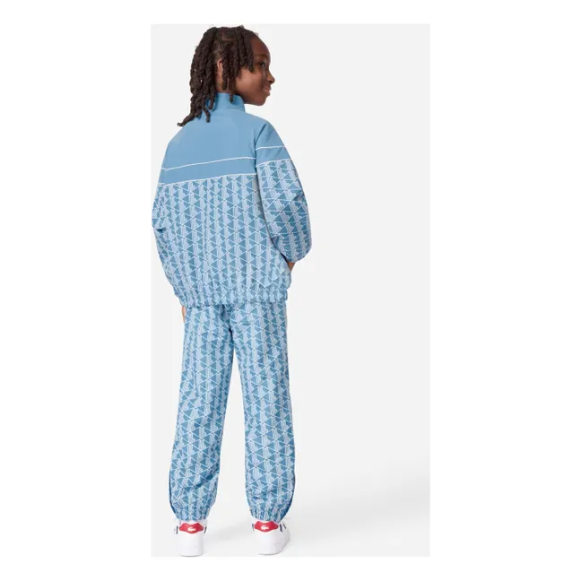 Ensemble Veste et Jogger Monogramme Fibres Recyclées | Bleu Clair