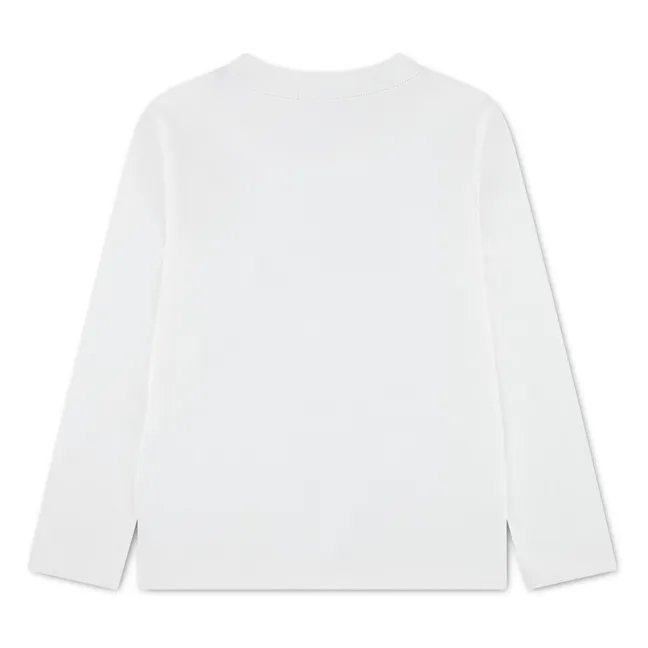 T-shirt Raquettes de Tennis Coton Bio | Blanc cassé